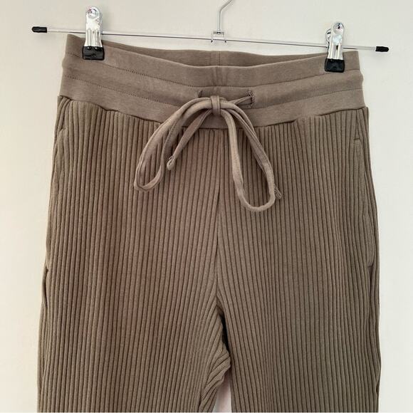 The Range Vital Rib Ribbed Stretch Knit Jogger Pants Utility Olive Green - Picture 4 of 9